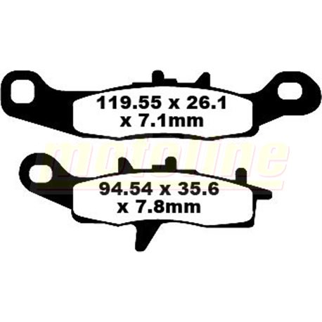 DELTA BRAKING BRZDOVÉ DESTIČKY KH258, KH349