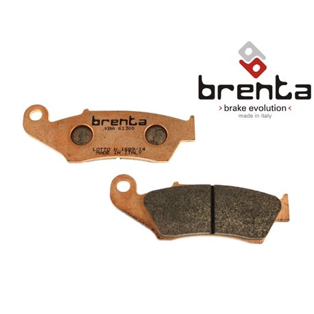 BRENTA BRZDOVÉ DESTIČKY KH606 SINTER (ZLATÉ) KTM DUKE 125/200/390 '11-'16 PŘEDNÍ