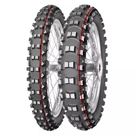 Mitas, pneu 70/100-14 Terra Force MX-SM Soft/Medium 40M TT (červený pruh), přední, DOT 2022 (DOT:XJDD) (26157)