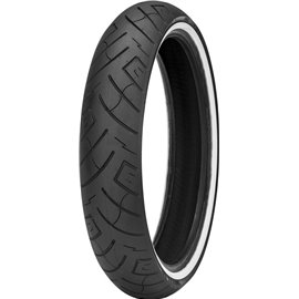 Shinko, pneu 90/90-21 777 54H TL WW, přední, bílé bočnice, DOT 26/2022