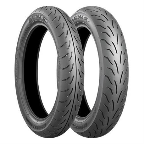 Bridgestone, pneu 110/90-13 SC 55P TL, přední, DOT 01/2022