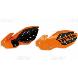 UFO, chrániče páček, FLAME KTM SX 125 '16, SX 250 '14-'16, EXC 250/300 '14-'16, SXF/EXCF '14-'16, barva oranžová/bílá