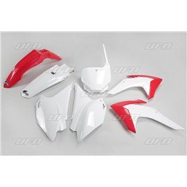 UFO, sada plastů, Honda CRF 230 '15-'18 barva OEM (červená/bílá)