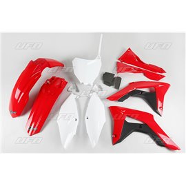 UFO, sada plastů, Honda CRF 250R '18-'20, CRF 450R '17-'20 s víkem vzduchového filtru, barva OEM ( bílá/červená )