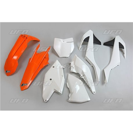 UFO, sada plastů, KTM SX/SXF '16-'18 ( s vyjímkou SX 250 '16), barva OEM '17 (oranžová/bílá)