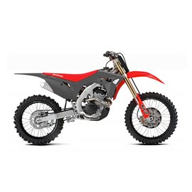 UFO, sada plastů, Honda CRF 250R '18-'21, CRF 450R '17-'20 barva šedá/červená (v sadě kryty přední vidlice a polepy)