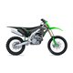 UFO, sada plastů, Kawasaki KXF 250 '21, KXF 450 '19-21 šedá barva / zelená (v sadě kryty přední vidlice a polepy)