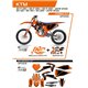 UFO, sada plastů + sada polepů, KTM SX 125 '19-'22 Apodis, oranžová barva