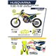 UFO, sada plastů + sada polepů, Husqvarna TC 125 '19-'22 Patriot, žlutá Neon barva