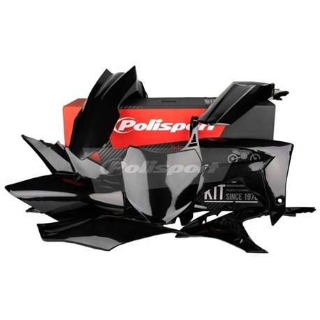 Polisport, sada plastů, Honda CRF250R 14-17, CRF450R 13-16 černá barva