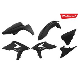 Polisport, sada plastů, Beta RR 250/300 2T 350/400/450 4T 13-17 černá barva