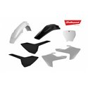 Polisport, sada plastů, Husqvarna TC125/250 FC250/350/450 16-18 barva černá/bílá