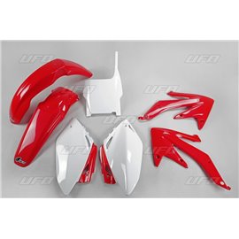 UFO, sada plastů, Honda CRF 450 R '07 barva OEM (červená/bílá) (HO110E999)