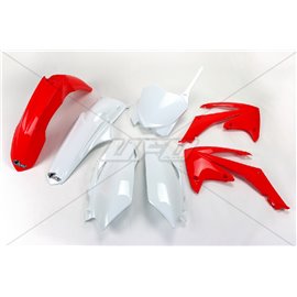 UFO, sada plastů, Honda CRF 250R '11-'13, CRF 450R '11-'12 barva OEM (bílá/červená)