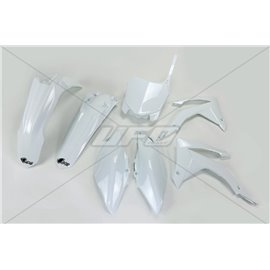 UFO, sada plastů, Honda CRF 450 '13-'16, CRF 250R '14-'17 bílá barva