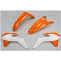 UFO, sada plastů, KTM EXC '14-'16, barva OEM '15-'16 (oranžová/bílá)