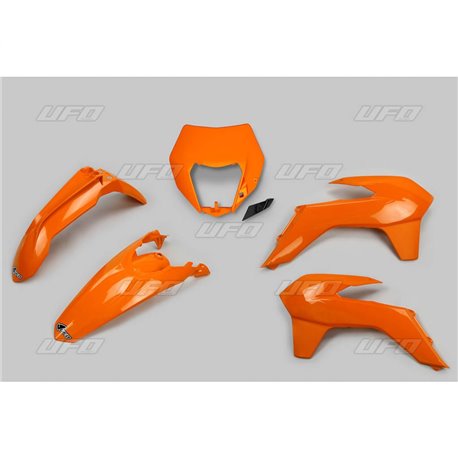 UFO, sada plastů, KTM EXC/EXCF '14-'16 oranžová barva (s rámečkem světla)