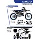 UFO, sada plastů + sada polepů, Yamaha YZ 125 '22 Stokes, černá barva