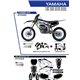 UFO, sada plastů + sada polepů, Yamaha YZF 250 '19-'22 Stokes, černá barva