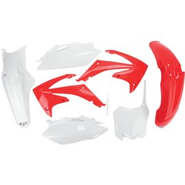 UFO, sada plastů, Honda CRF 450 R '09-'10, CRF 250 '10 barva OEM (červená/bílá) (HO113E999)