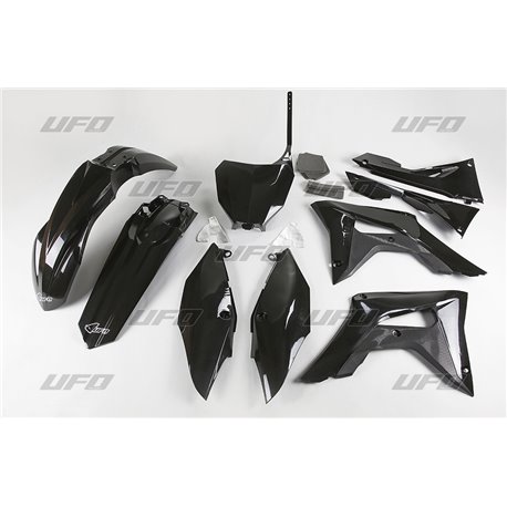 UFO, sada plastů, Honda CRF 250R '18-'19, CRF 450R '17-'19 s víkem vzduchového filtru, černá barva