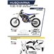 UFO, sada plastů + sada polepů, Husqvarna TC 125 '19-'22 Stokes, bílá barva