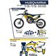 UFO, sada plastů + sada polepů, Husqvarna TC 125 '19-'22 Stokes, modrá barva