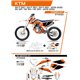 UFO, sada plastů + sada polepů, KTM SX 125 '19-'22 Stokes, bílá barva