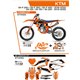 UFO, sada plastů + sada polepů, KTM SX 125 '19-'22 Stokes, oranžová barva