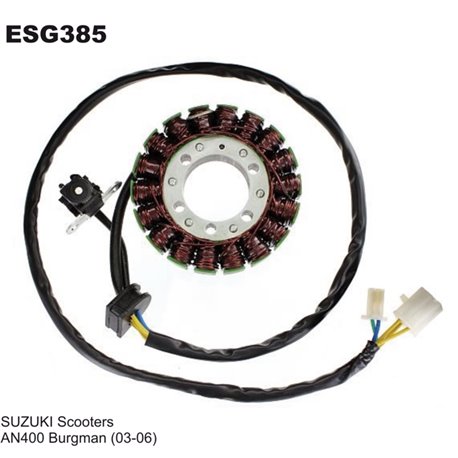 Electrosport, stator alternátoru, Suzuki AN 400 Burgman (03-06) (se snímačem)