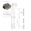 DZE, regulátor napětí, Aprilia 125/250, MALAGUTI 125/200/250, PIAGIO 125/200/250 (12V/25A) (ESR259)