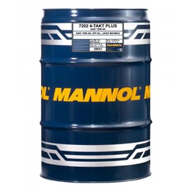 Mannol, motorový olej 4T PLUS 10W40 (API SL, JASO MA/MA2) Semisyntetic (7202) sud 60L