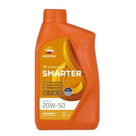 Repsol, motorový olej 4T Smarter Sport 20W50 1L MA2 Semisyntetic (12) – nahrazuje RP180Q51